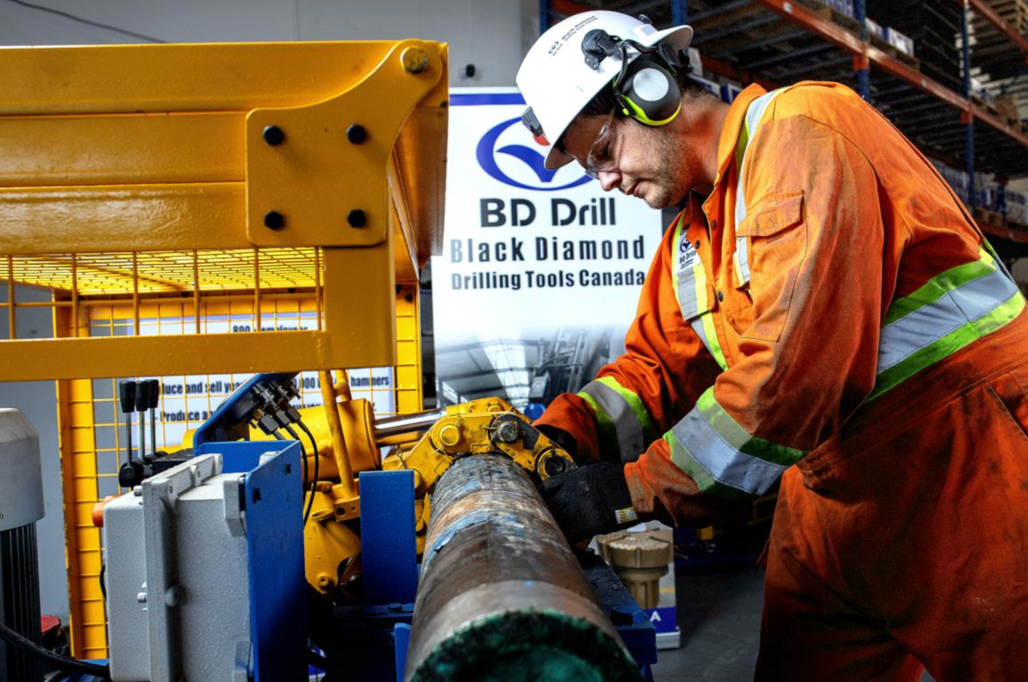 Black Diamond Drilling Breakout Bench in Operation