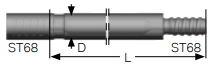 Black Diamond Drilling ST68 Underground Production Drilling Drill Tube