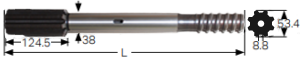 Black Diamond Drilling Top Hammer Shank Adaptor COP-MD20