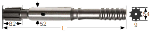 Black-Diamond-Drilling-Top-Hammer-Shank-Adaptor-COP1838