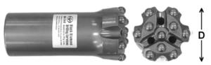 Black Diamond Drilling Underground Drilling Face and Development Drilling Bit THU-N64DC-T38