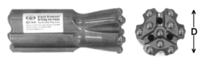 Black Diamond Drilling Underground Drilling Face and Development Drilling Retrac Bit THU-R64DC-T38