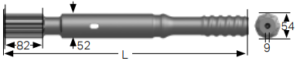 Black Diamond Drilling cop1838-525 Shank Adaptor